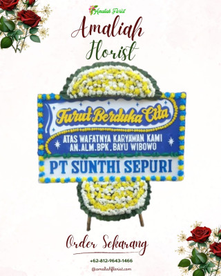 Papan Bunga Duka di Mbua Tengah